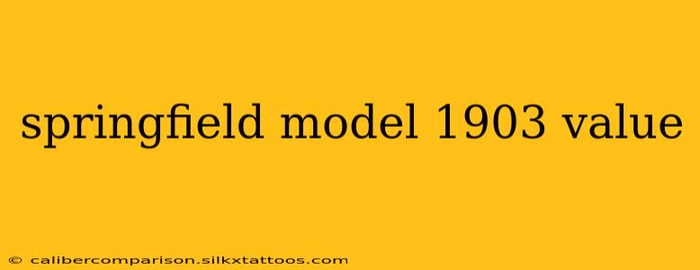 springfield model 1903 value