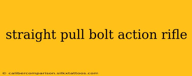 straight pull bolt action rifle