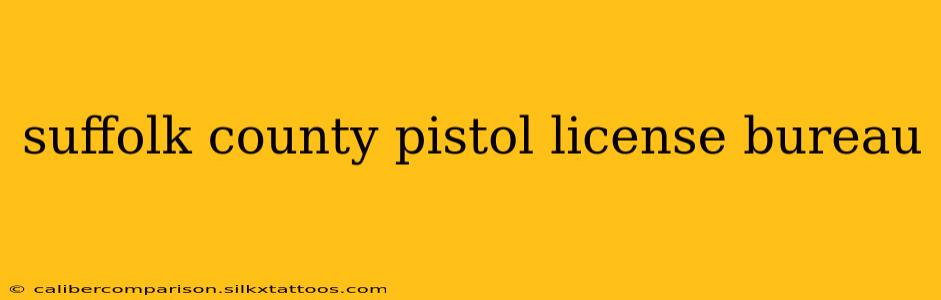 suffolk county pistol license bureau