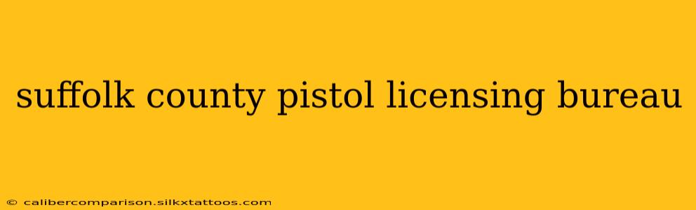 suffolk county pistol licensing bureau