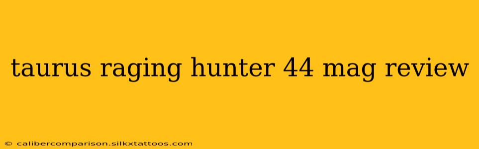 taurus raging hunter 44 mag review