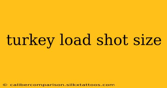 turkey load shot size