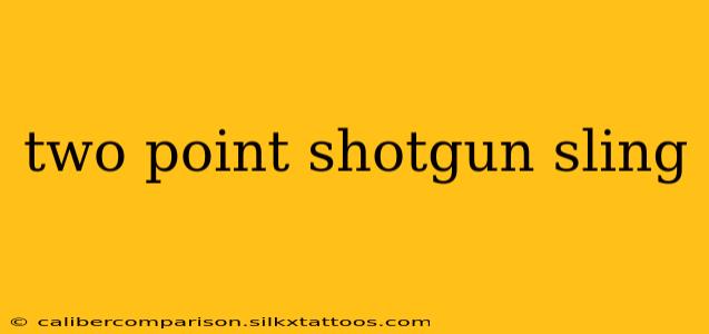 two point shotgun sling