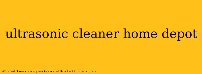 ultrasonic cleaner home depot