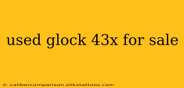 used glock 43x for sale