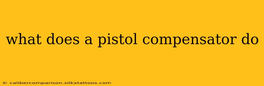 what does a pistol compensator do