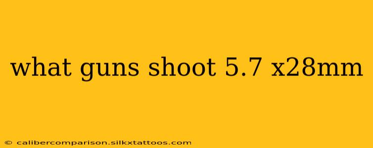 what guns shoot 5.7 x28mm