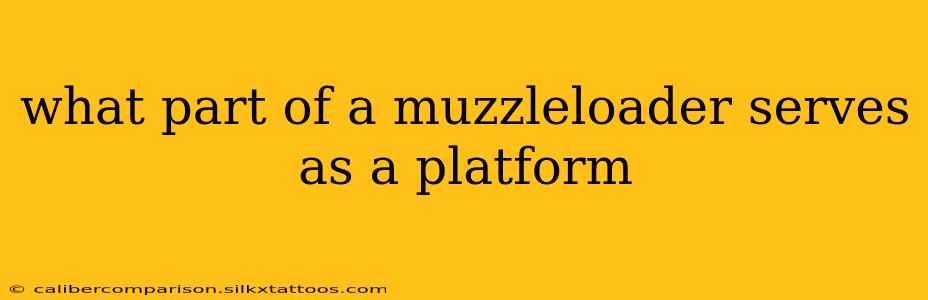 what part of a muzzleloader serves as a platform