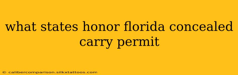 what states honor florida concealed carry permit