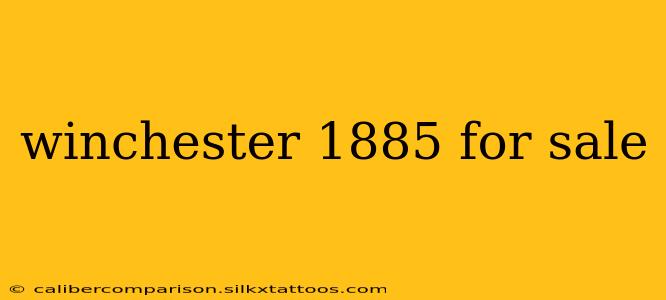 winchester 1885 for sale