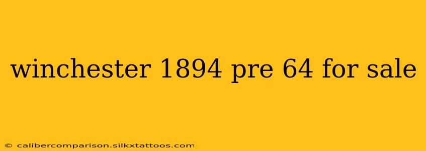 winchester 1894 pre 64 for sale