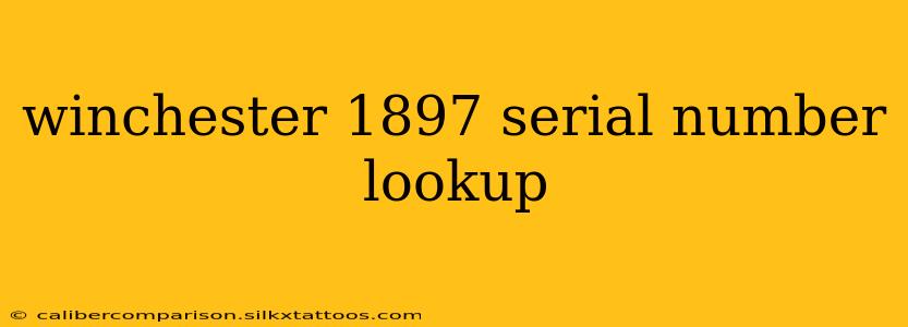 winchester 1897 serial number lookup