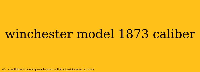 winchester model 1873 caliber