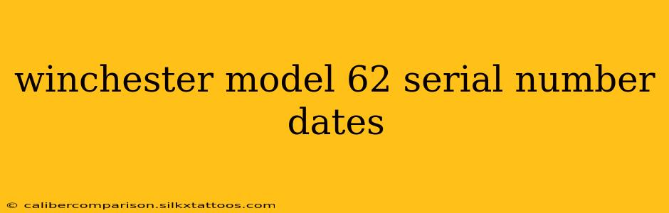 winchester model 62 serial number dates